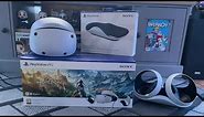 PlayStation VR2 Horizon Call Of The Mountain bundle Unboxing