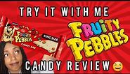 Post Fruity Pebbles Cereal Candy Bar Review || Try it With Me Food Review || Good or Bad