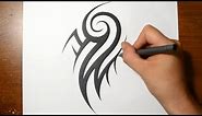 How to Draw a Cool Tribal Arm Tattoo Design