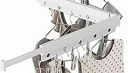 Cayxenful Clothes Drying Rack,Wall Mounted Drying Rack,Collapsible Drying Rack(Tri-Fold),Small Clothes Drying Rack Suitable for Laundry Rooms,Balconies,Utility Rooms,Bedrooms(Black)