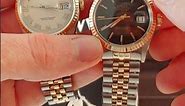 Rolex Datejust Steel Rose Gold Black Pie Pan Dial Vintage Mens Watch 1601 Review | SwissWatchExpo