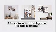 Great Lakes Memories GLM 4x6 or 5x7 Collage Picture Frames for Wall, Holds 5 Photos with Glass & Mat, 5x7 Picture Frame Collage, Picture Frames Collage Wall Decor (Black)