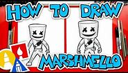 How To Draw Fortnite Marshmello Skin