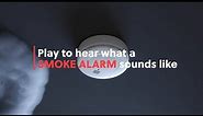 What do smoke alarms sound like?