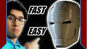 HOW TO PRINT AN IRON MAN HELMET FAST & EASY