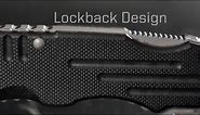 SOG Folding Pocket Knife – Salute Tactical Knife, EDC Knife, Tactical Folder Knife, Work Knife, 3.63 Inch Black Pocket Knife with Thumbstud (FF11-CP)