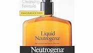 Neutrogena Liquid Fragrance-Free Gentle Facial Cleanser with Glycerin, Hypoallergenic & Oil-Free Mild Face Wash Unscented, 8 Fl Oz