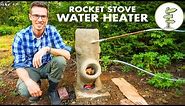 Brilliant DIY Off-Grid Water Heater Using a Rocket Stove – No Propane!
