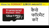 How to correctly format 128GB microSDxc card