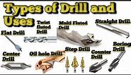 What is Drill | Types of Drills and their uses | Parts name of Drill .