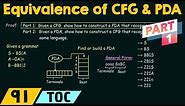 Equivalence of CFG and PDA (Part 1)
