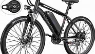 TotGuard Electric Bike for Adults 27.5" E-Bike with 500W Motor, Electric Mountain Bike with 48V 10Ah Battery, Lockable Suspension Fork, Shimano 21 Speed Gears UL2849