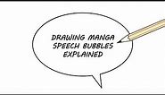 How to Draw Manga Speech Bubbles (12 Ways)