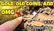 Metal Detecting Finds COLONIAL GOLD, OLD COINS, and OMG!!