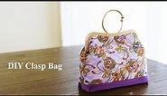 DIY Clasp Frame Bag | Metal Clasp Frame Purse/Bag with Stiff Bottom