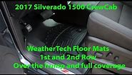 2017 Silverado Z71 CrewCab 4wd: WeatherTech 1st and 2nd row mats