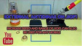 HOW TO MAKE EXTERNAL ANTENNAS FOR MOBILE PHONES AND JIOFI AT HOME, INCREASE DOWNLOAD UPLOAD SPEED