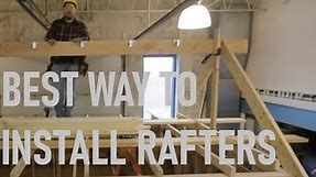 How to Install a Ridge Board & Rafters // Roof Framing Part 4
