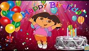 Original Happy Birthday Song ♫♫♫ Birthday Song For Kids with Dora the Explorer