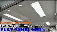 Installing LED flat panel drop ceiling light fixtures 1x4 LED's