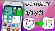 how to update ios 15 in iphone 6 ||how to update ios 15 in iphone 6 plus || update ios 15 on ios 12