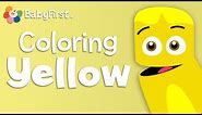 Lemons, Corn and Bananas | Yellow | Learn the Colors | Color Crew | BabyFirstTV