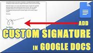 [HOW TO] Add Your CUSTOM Electronic (Digital) SIGNATURE in Google Docs Using the SCRIBBLE TOOL
