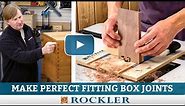 Making Box Joints with a Router Table Jig