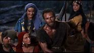 Moses meets Jethro's daughters - "The Ten Commandments" - Charlton Heston
