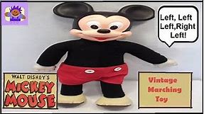 Vintage Walt Disney Mickey Mouse marching walking Doll By Hasbro