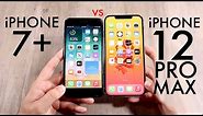 iPhone 12 Pro Max Vs iPhone 7 Plus! (Comparison) (Review)