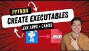 How to Create .exe Executable Files from Python Apps and Games using the PyInstaller Module!