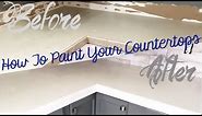 How To Paint Countertops Easy DIY Painting Countertops Amazing Transformation