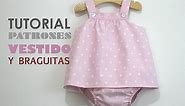 DIY Ropa bebé: vestido y braguita (patrones gratis)