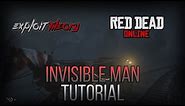 INVISIBLE MAN GLITCH | Red Dead Redemption 2 Online | Tutorial