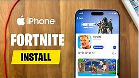 How to DOWNLOAD Fortnite Mobile on iOS - Install FORTNITE on iPhone