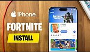 How to DOWNLOAD Fortnite Mobile on iOS - Install FORTNITE on iPhone
