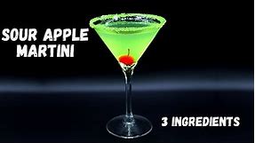 Sour Apple Martini | Appletini Cocktail Recipe