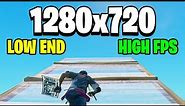 Typical Native Resolution 1280x720 Fortnite Chapter 4 *CRAZY RESOLUTION*