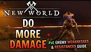 How To Do MORE Damage in New World - Enemy Resistances & Weaknesses Guide for ALL PvE Content!