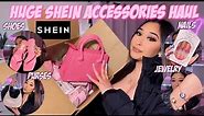 HUGE SHEIN ACCESSORIES HAUL 2023 | 50+ items ( shoes, purses, nails, jewelry, keychains, & more!!)