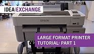 How to Use the Large Format Printer: Part 1 – Setting up the Printer