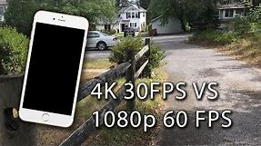 iPhone 6s - 1080p at 60fps Vs 4K at 30fps