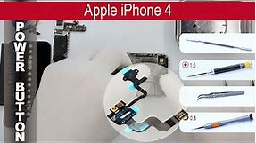 How to replace 🔧 Power button (flex) 🍎 Apple iPhone 4 (A1349, A1332)