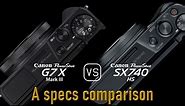 Canon PowerShot G7 X Mark III vs. Canon PowerShot SX740 HS: A Comparison of Specifications
