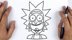 How to Draw Rick Sanchez | Rick and Morty - Easy Step By Step Tutorial For Beginners