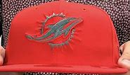Miami Dolphins NFL TEAM-BASIC Fire Red-Charcoal Fitted Hat by New Era