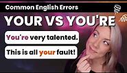 Your VS You're Grammar Lesson | Example Sentences & Practice QUIZ with Answers