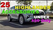 25 Awesome Upgrades MODS Accessories For Toyota Highlander Under $50 Interior Exterior Trims & More