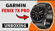 Garmin Fenix 7X Pro Sapphire Solar Carbon Gray DLC Titanium/Vented Titanium Bracelet Unboxing